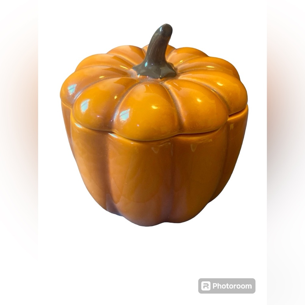 🥧🍂 Pumpkin Ceramic Sugar Jar with Lid